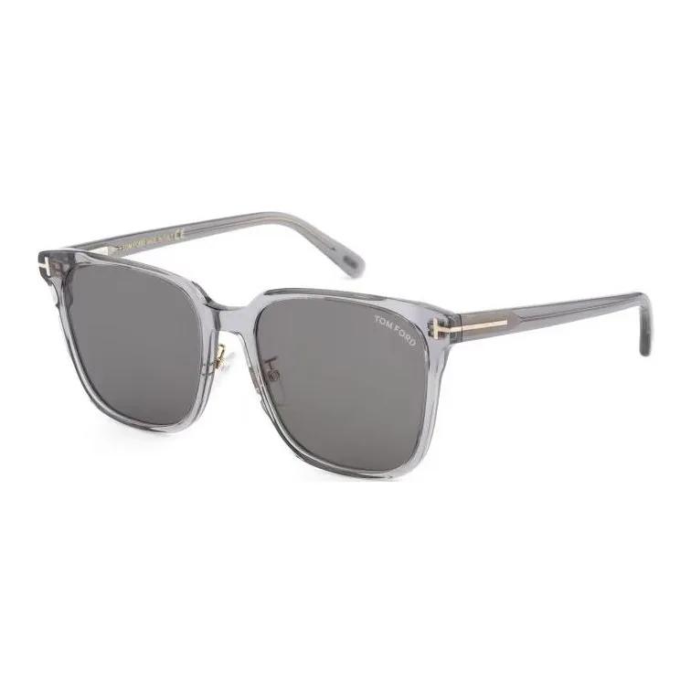 TOM FORD Plate And Metal Square Sunglasses Unisex Gray-0