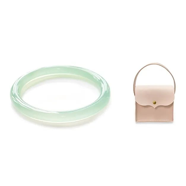 Yuanyanghuangjin Chalcedony Bangles Women's-7