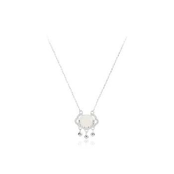Jingleo Colored Glaze Jade Necklaces Women's