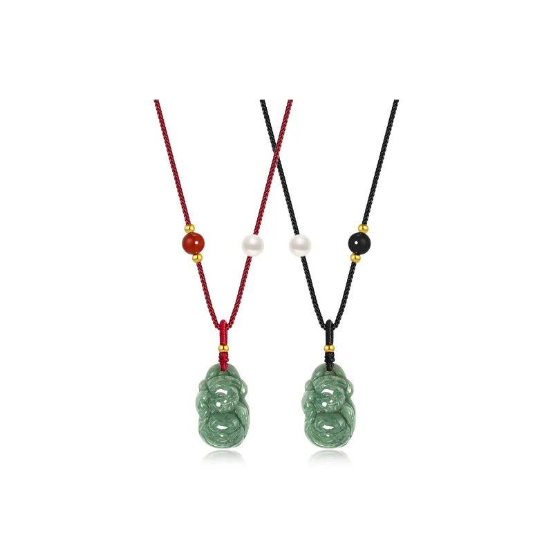 North Cain Bean Type Jadeite Pendants Unisex-2