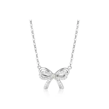 KADER S999 Fine Silver Necklaces Women's Silver white Gift Box