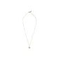 Gold Chain+Pink Pendant