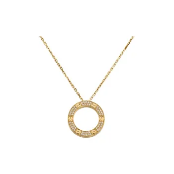 Cartier 18kt Yellow Gold Love Diamond Necklace
