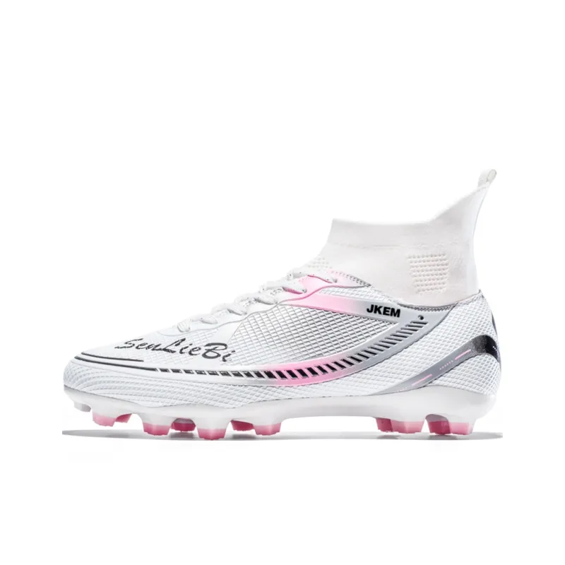JKEM FG Rubber Long Studs Soft Ground Firm Ground Anti-Slip Wear-Resistant Soccer Shoes Unisex-5
