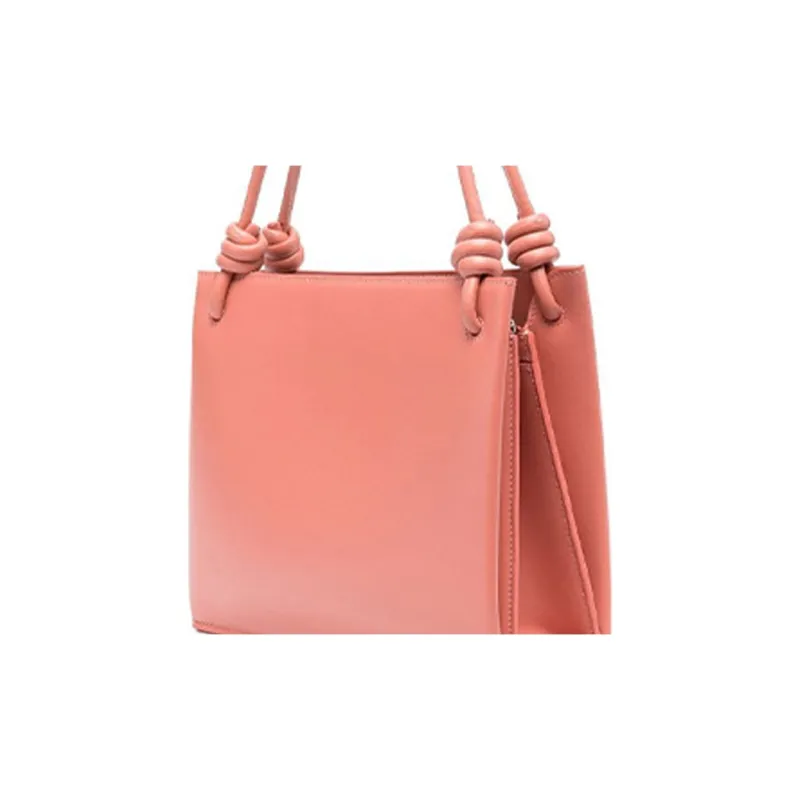 JIL SANDER Calfskin One Shoulder Handbag Women's Coral Pink-2