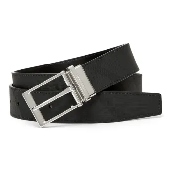 Burberry Reversible Check Leather Belt