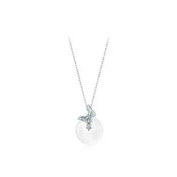 Jingleo Chalcedony Necklaces Women's