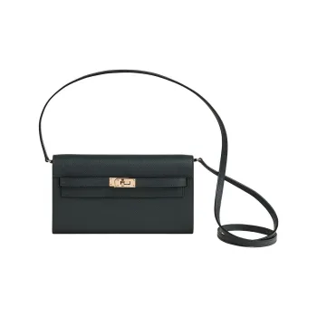 HERMES Kelly To Go Evercolor Leather Handheld Crossbody Bag Shoulder Bag Women's New Ocean Blue