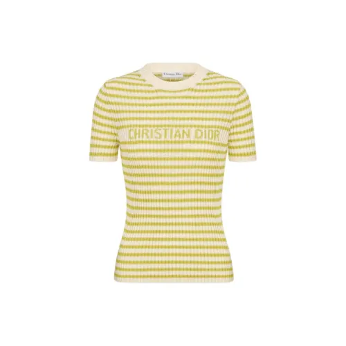 DIOR T-Shirts Women's Yellow