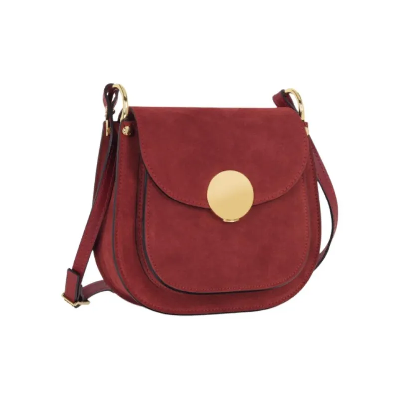 Le Parmentier Calfskin Crossbody Bag Shoulder Bag Women's Burgundy-1