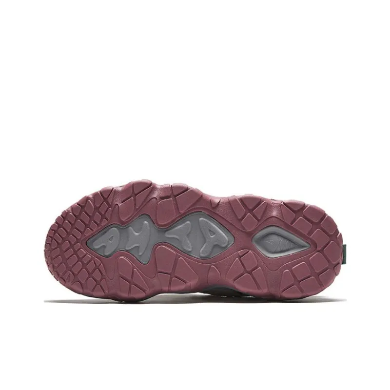 Anta Anti-Slip And Wear-Resistant Lightweight Low-Top Chunky Sneakers Women's Brown Gray-4