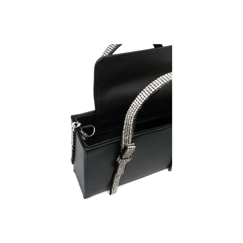 KARA Lambskin Tote Bag Shopping Bag Shoulder Bag Crossbody Bag Handbag Women's Black-3