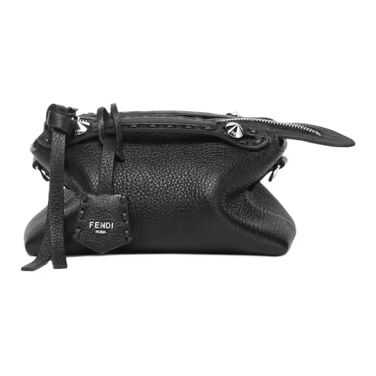 FENDI Calfskin Handbag Mini Women's Black-0
