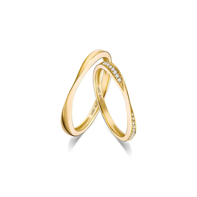 FANCI 18K Gold/14K Gold With Lab Grown Diamond Rings Unisex-3