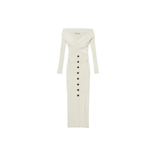 Self-portrait Long-Sleeved Dresses Women's Ivory White