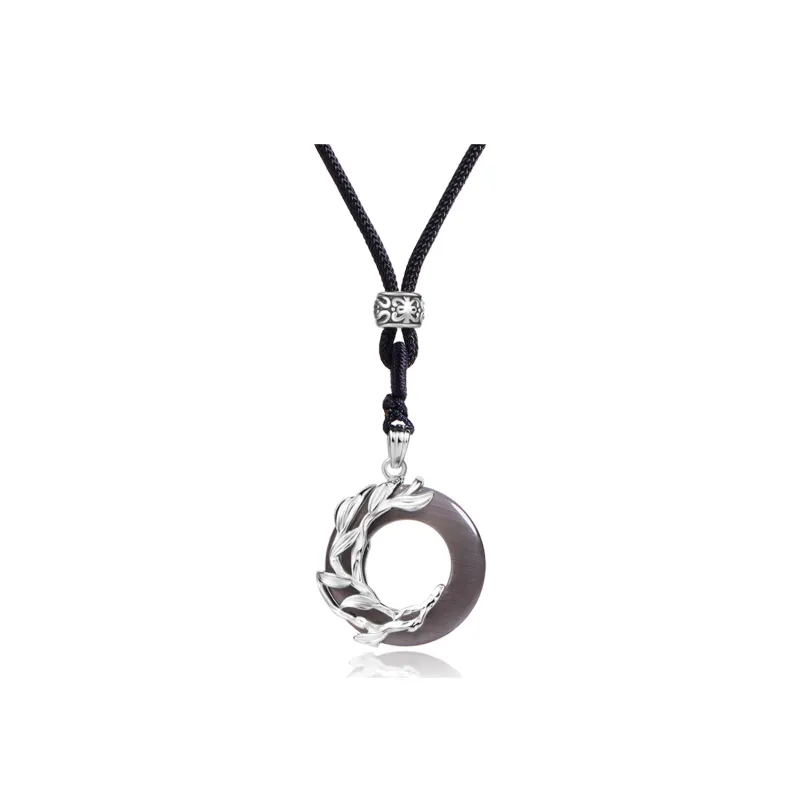 Far Mountain Joe Colored Glaze Jade Necklaces Unisex-1