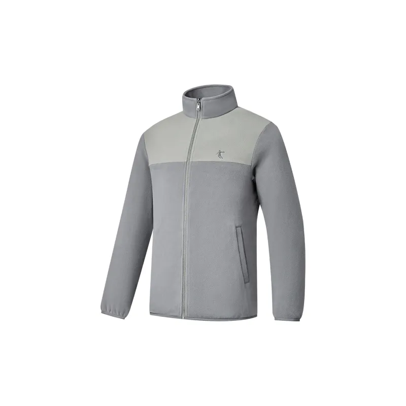 QIAODAN Mountain God Series Windbreaker Jackets Men Wander Gray-3