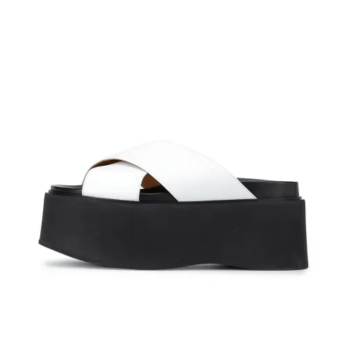 MARNI Slide Slippers Women's White