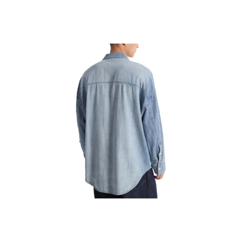 MICHAEL KORS Oversized Chambray Shirt-3