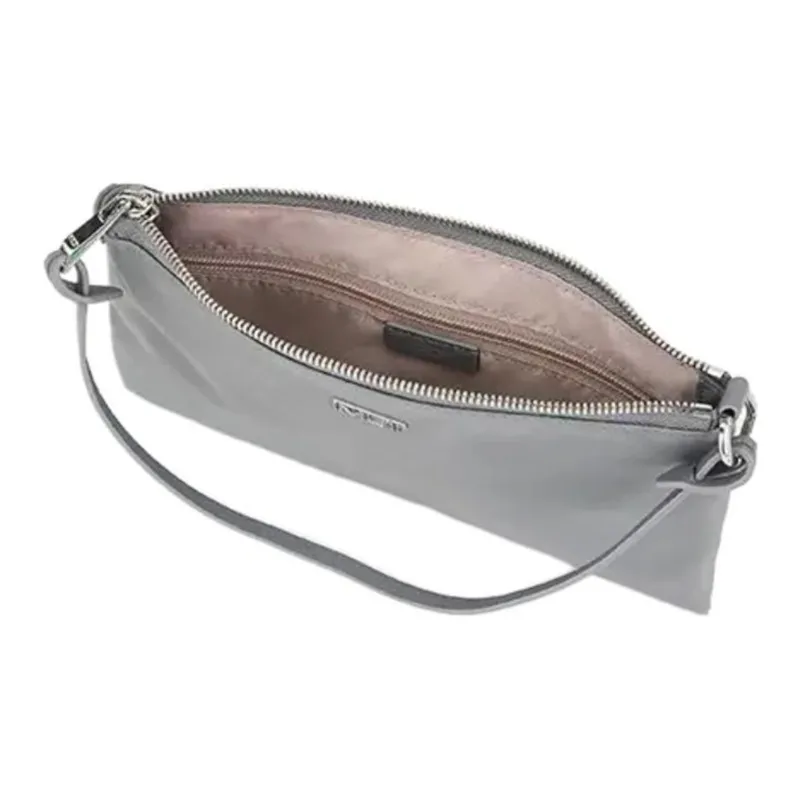 TUMI Voyageur Nylon Clutch Wrist Bag Women's Gray-6