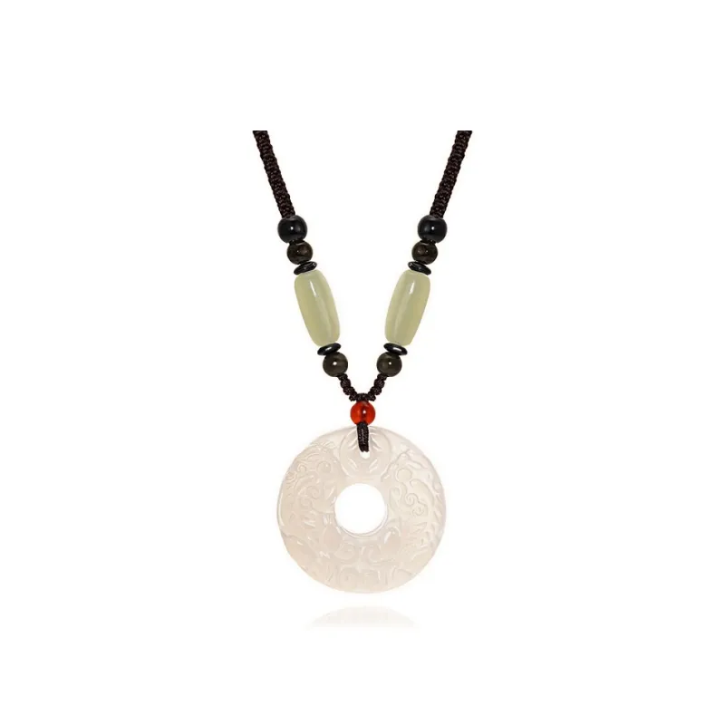 Moon Jewelry Agate Necklaces Unisex-0