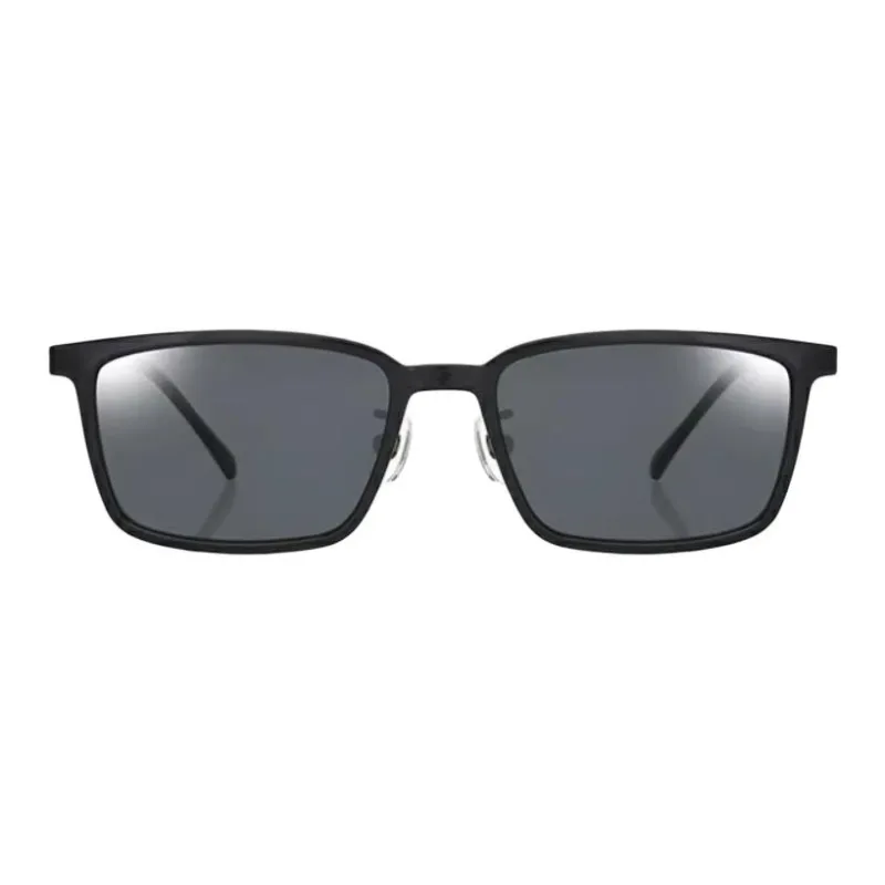 JINS Metal Square Sunglasses Unisex Black-1
