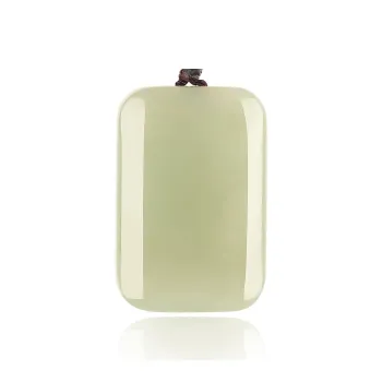 TAMINA Hetian Jade Pendants Women's Pale Greenish White Jade