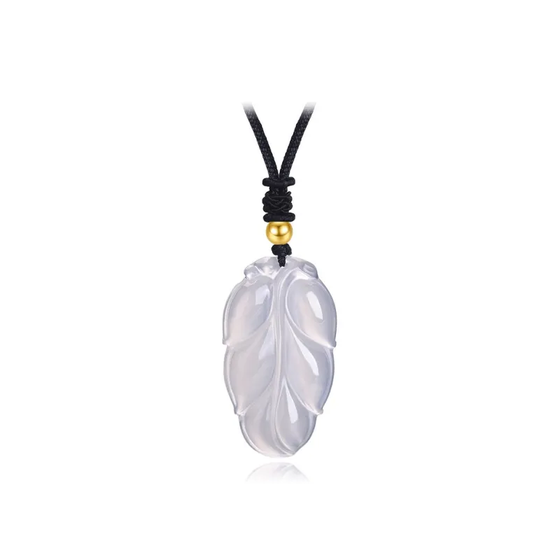 FUSSEM Chalcedony Necklaces Unisex-3