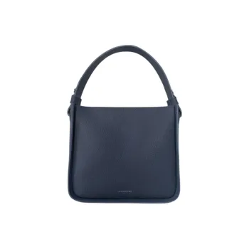 Le Parmentier Calfskin Shoulder Bag Crossbody Bag Handbag Medium Size Women's Marine Blue