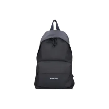 Balenciaga Canvas Backpack Men's Black
