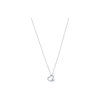 TIFFANY & CO. Diamond Necklaces Women's Silver