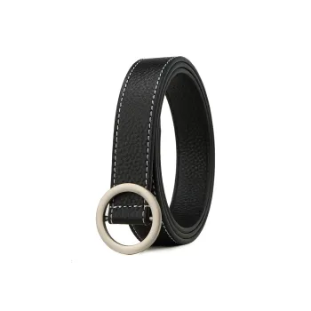Crocodile Fashion Accessories Adjustable Buckle Head Belt Genuine Leather Leather Belts Women's Width: 2.4cm