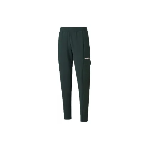 PUMA Knitted Sweatpants Men Olive Green