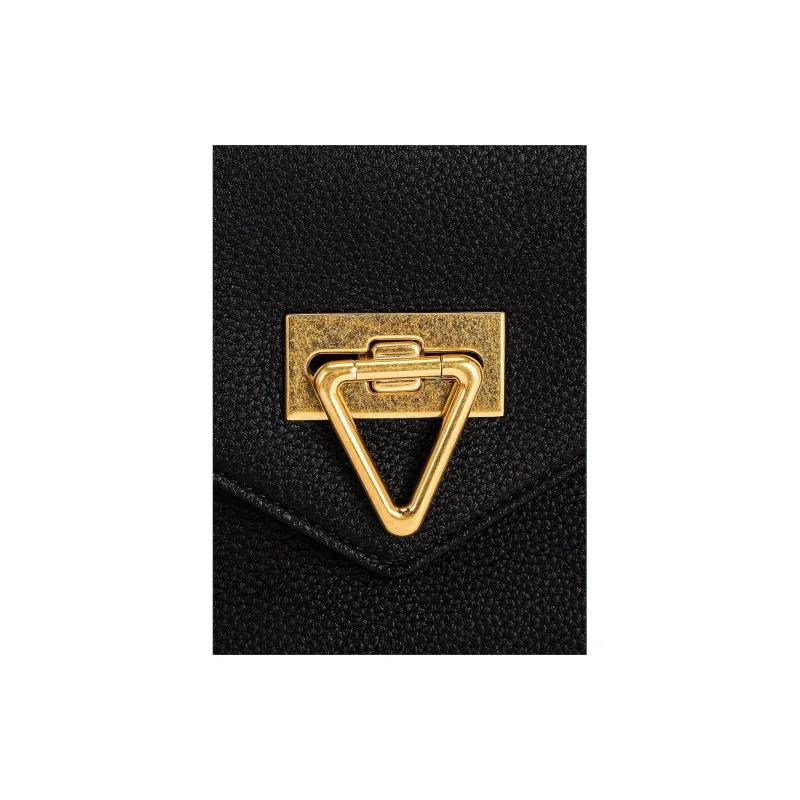 Bottega Veneta POINT Grained Calfskin Clutch Women's Black-4