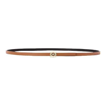 LOEWE Anagram Leather Belts Women's Tan