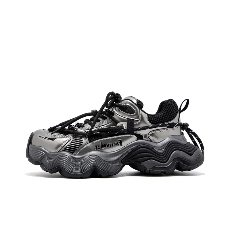 FALLINMISS Wave Shoe Series Low-Top Chunky Sneakers Women's-0