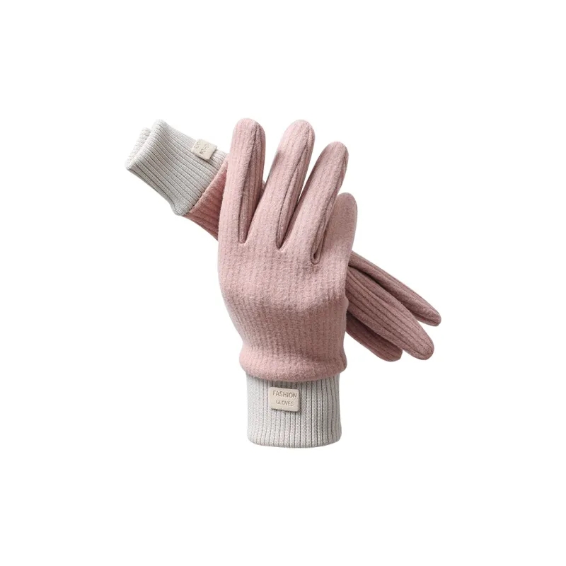 Shizhu Knitted Fabric Knit Gloves Women's-7
