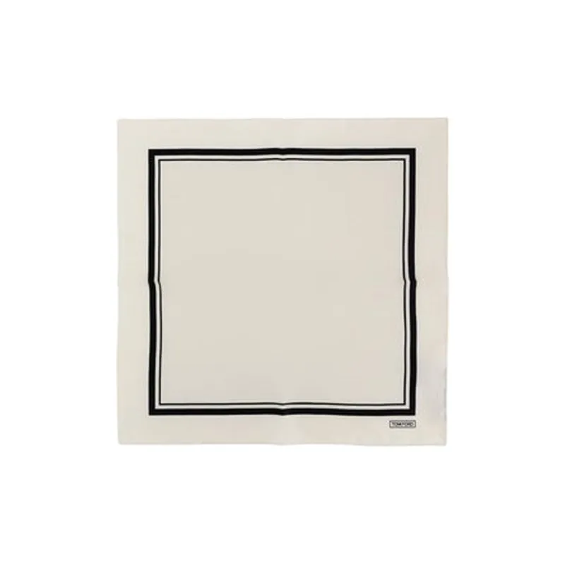 TOM FORD Tonal Frame Pocket Square Scarf-0