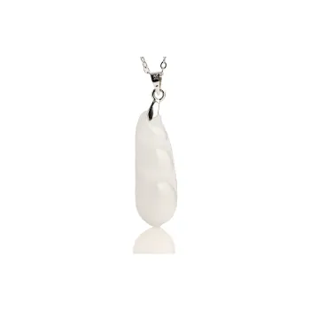 Artisan Lock Heart Jade Bean Type Jadeite Necklaces Women's