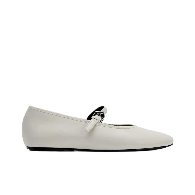 ZARA Casual Single Shoes Women's White-1