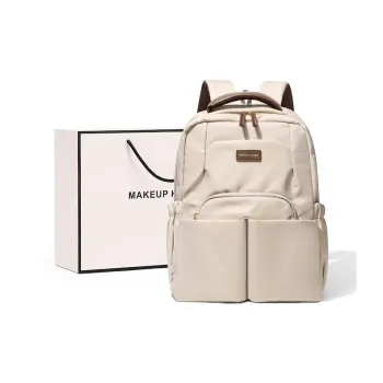 MAKEUP KITTEN Synthetic Leather Laptop Bag Backpack Unisex
