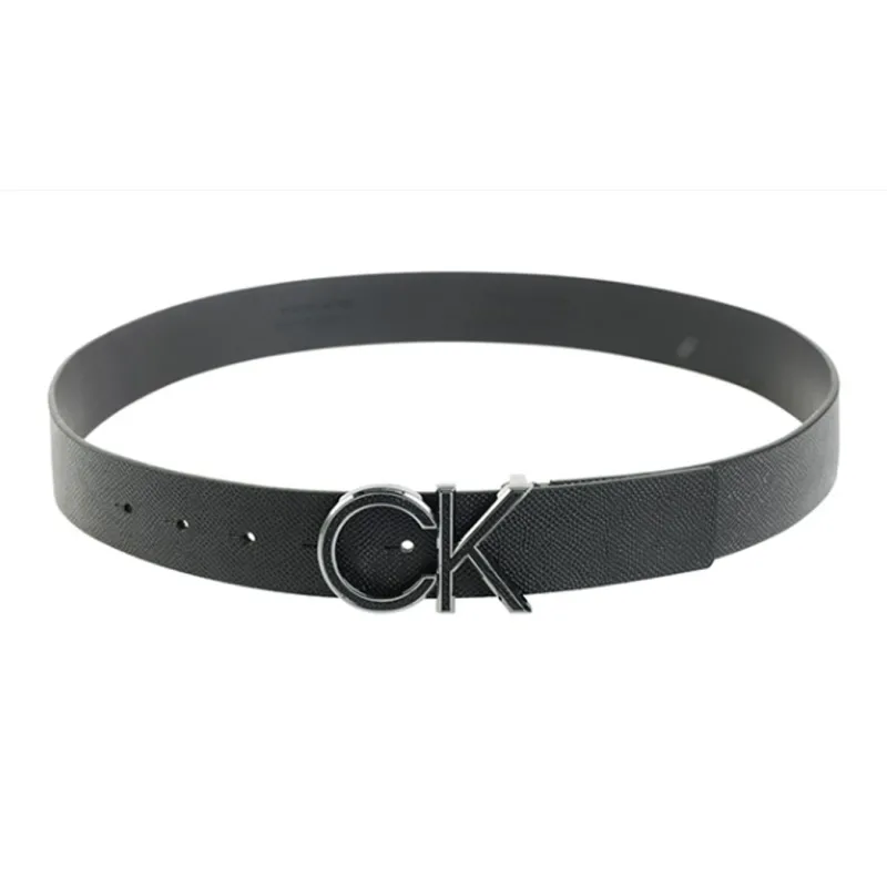 CK/Calvin Klein Casual Business Letter Embossed Pin Buckle Leather Belts Men's-3