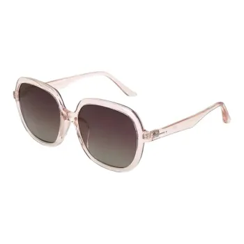 JINS TR/Memory Plastic Square Sunglasses Men's Pink