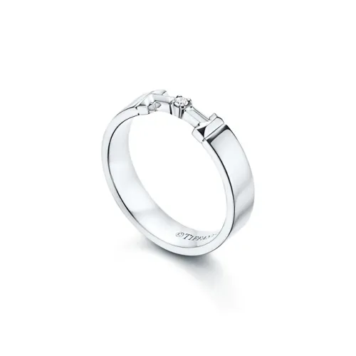 TIFFANY & CO. T Rings Men White Gold