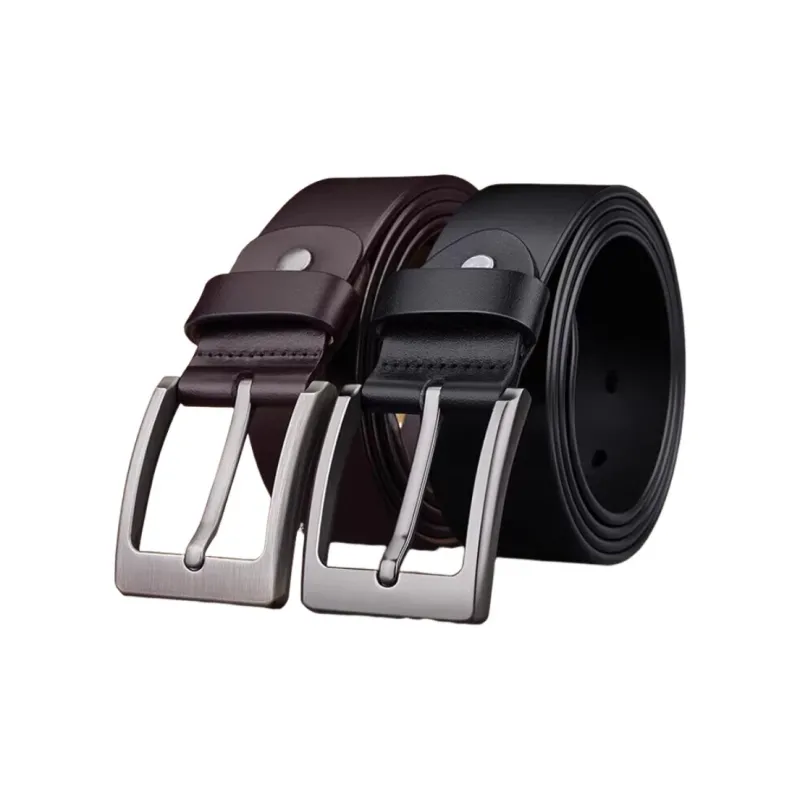 Warrior Cow Leather Leather Belts Men's 3.8cm-2