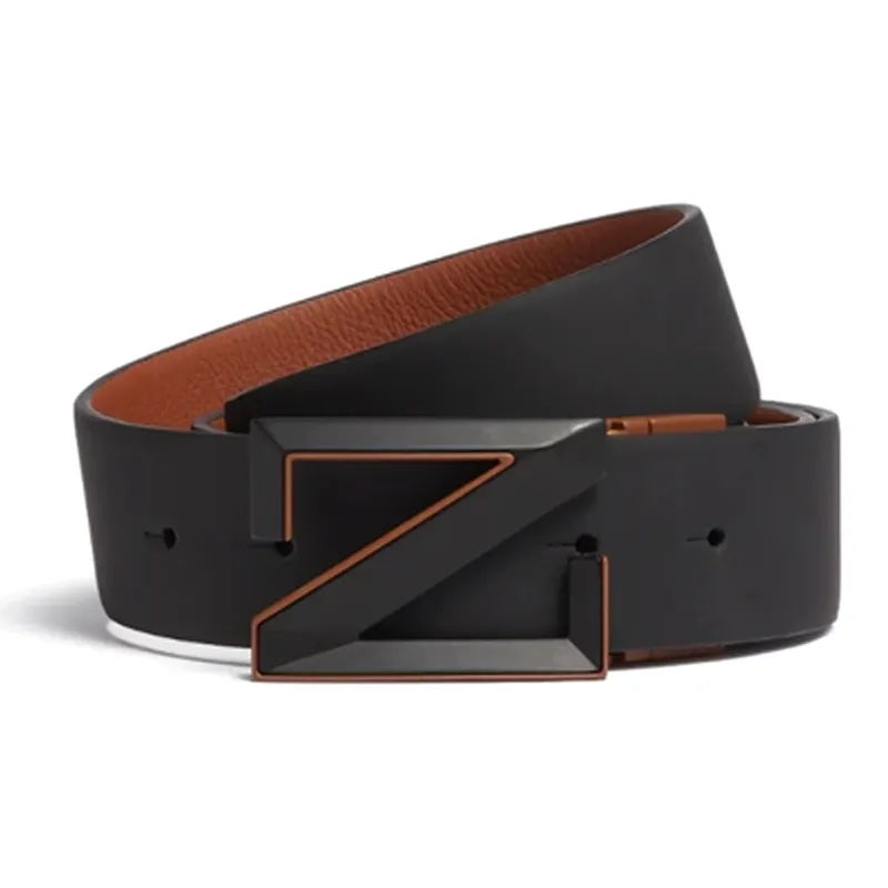 Ermenegildo Zegna Leather Belts Men Black-0