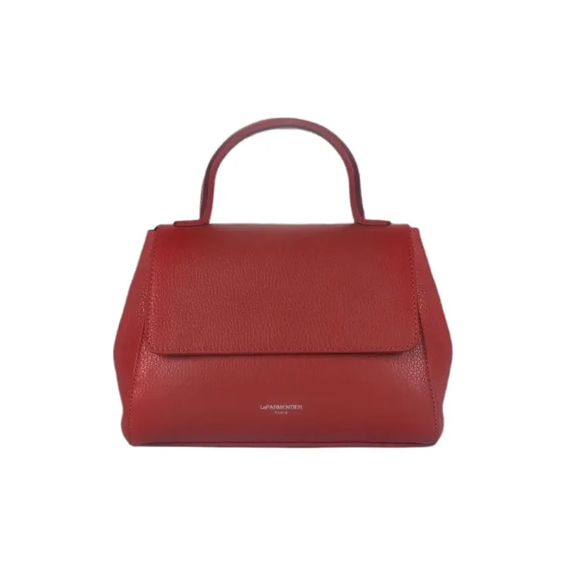 Le Parmentier Genuine Leather Embossed Shoulder Bag Crossbody Bag Handbag Regular Women's Red-0