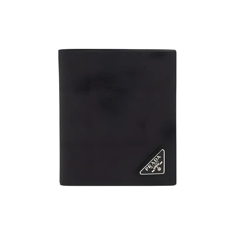 PRADA Genuine Leather Wallet Men's Black-0