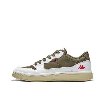 Kappa Non slip Lightweight Low Top Skateboard Shoes Unisex White Green