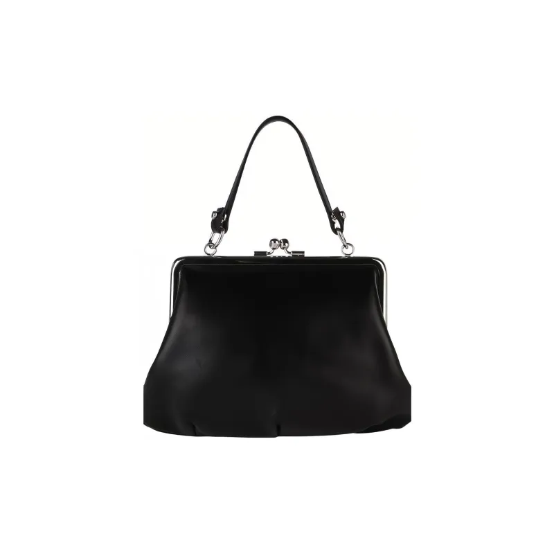 Vivienne Westwood Cow Leather Crossbody Bag Shoulder Bag Women's Black-1
